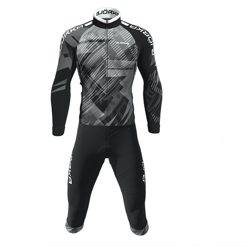 Cycling Gear Brands - İlkbahar/sonbahar Bjorka bisiklet uzun kollu Jersey