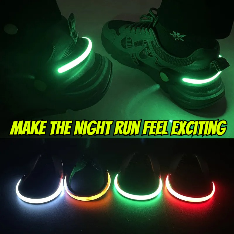 Cycling Shoe Covers - Gece Güvenlik LED Ayakkabı Klipsi Işıkları,