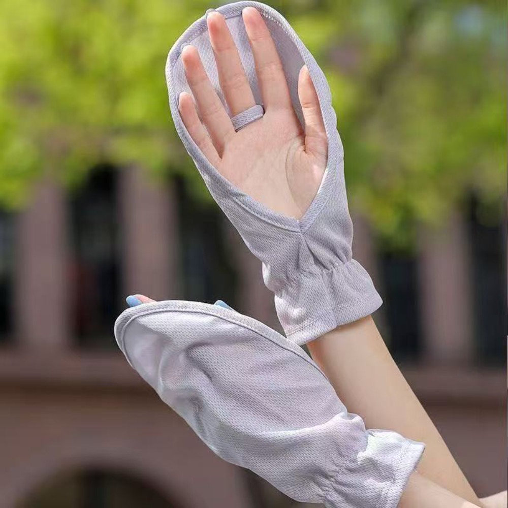 Cycling Glove - Anti-UV Güneş Koruyucu Kollu Ayarlanabilir Manşetli