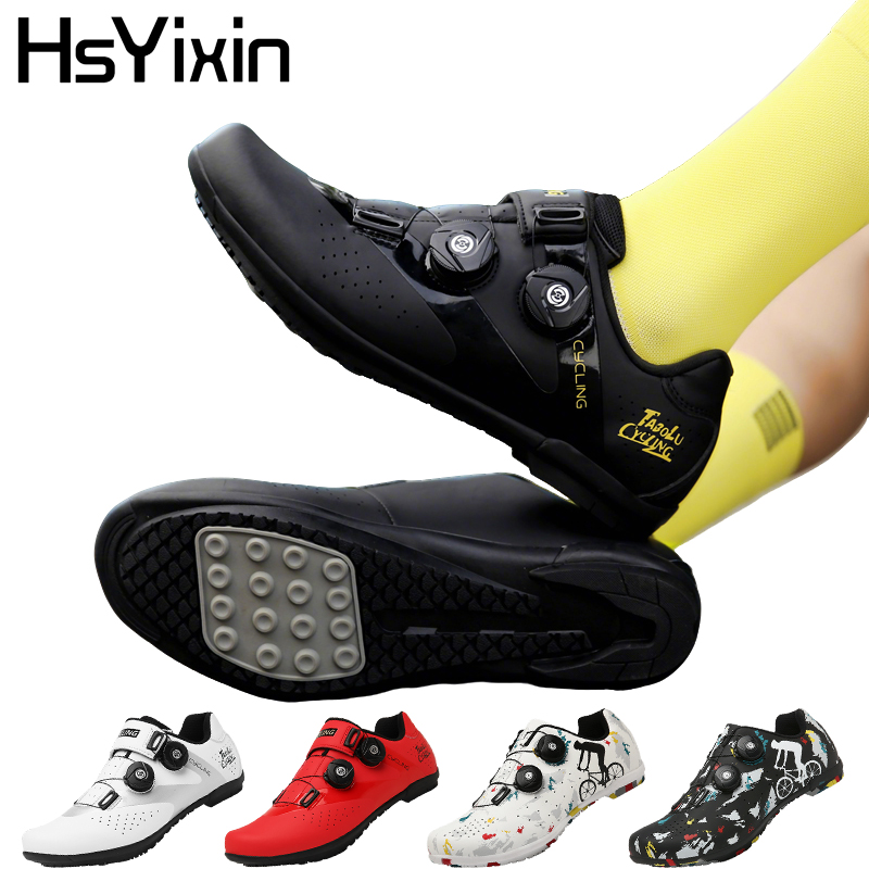 Road Bike Cleats - Unisex Bisiklet Ayakkabıları Kauçuk Kilitsiz Erkek