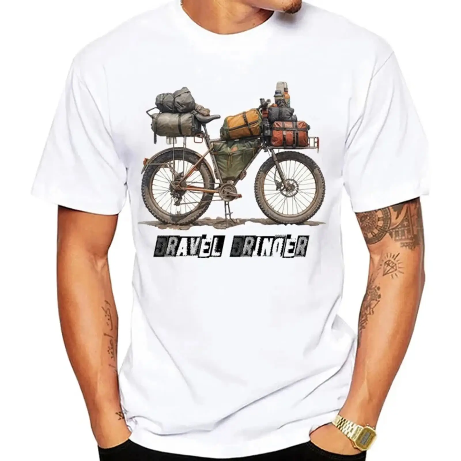 Cycling Gear Design - Gravel Bikepacking Bisiklet Tişörtü Yazlık Erkek