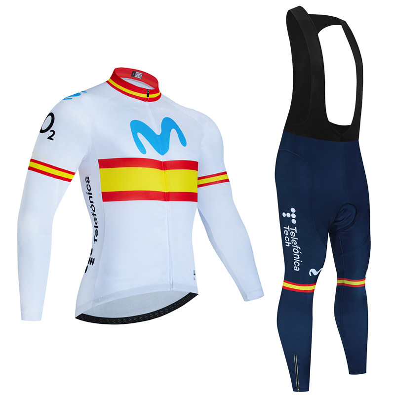 İspanya Movistar Sonbahar Uzun - Cycling Gear Brands incelemesi ve fiyatı
