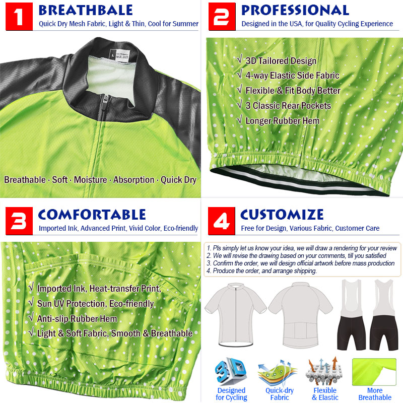 Pro bisiklet ceketi, yeşil uzu - Cycling Gear Lycra incelemesi ve fiyatı