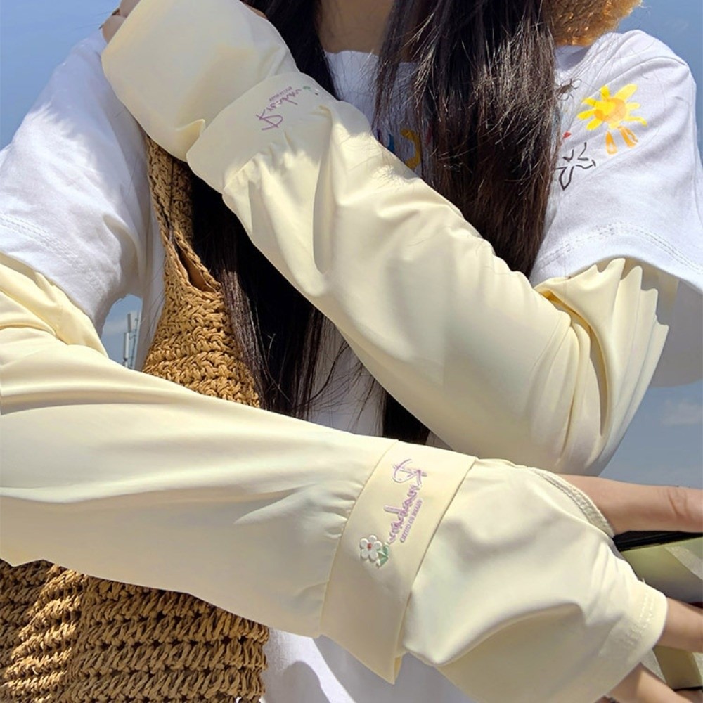 Çiçek işlemeli uzun buz ipek k - Cycling Glove incelemesi ve fiyatı